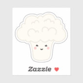 かわいいかわいいカリフラワー漫画の文字シール シール (シート)