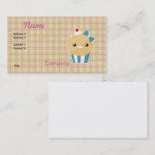 かわいいかわいいガーリーマフィンカップケーキ 名刺 (正面/裏面)