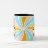 かわいいかわいいキツネとバブルティーパーソナライズされた マグカップ (中央)