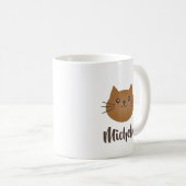かわいいかわいいキティ猫ラバーモノグラムお洒落 コーヒーマグカップ (正面右)