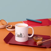 かわいいかわいいキャットマグカップ猫好き ツートーンマグカップ