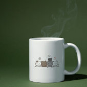 かわいいかわいいキャットマグカップ猫好き ツートーンマグカップ