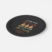 かわいいかわいいキャンディコーンハロウィンコスチュームパーティー ペーパープレート (アングル)