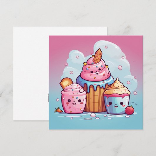 かわいいかわいいギフトカード (正面/裏面)