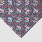 かわいいかわいいクリスマスキツネドットマンダラデコファン 薄葉紙 (詳細)