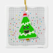 かわいいかわいいクリスマスツリー漫画 セラミックオーナメント (正面)