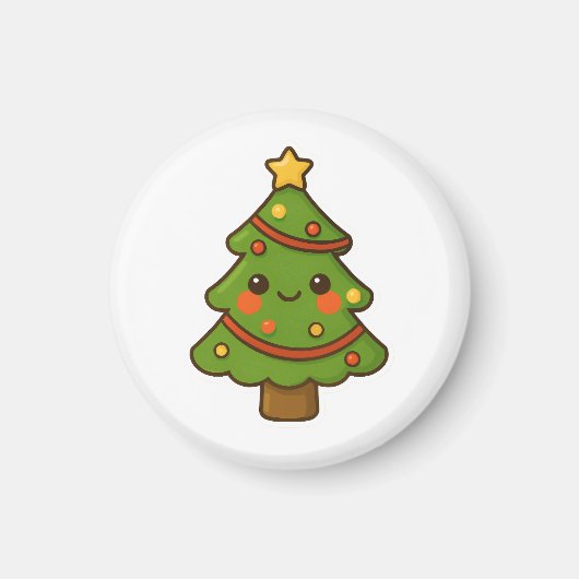 かわいいかわいいクリスマスツリー マグネット (正面)