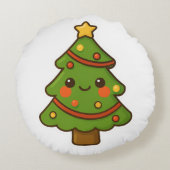 かわいいかわいいクリスマスツリー ラウンドクッション (裏面)