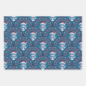 かわいいかわいいクリスマスベアーマンダラアールデコスケール ラッピングペーパーシート (正面)