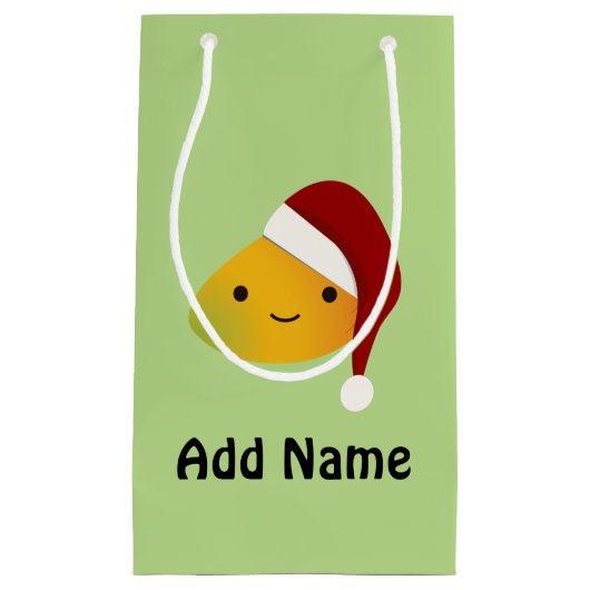 かわいいかわいいクリスマスマンゴ スモールペーパーバッグ (正面)