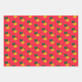 かわいいかわいいクリスマスマンゴ ラッピングペーパーシート (正面3)