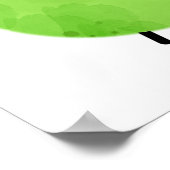 かわいいかわいいグリーンピー ポスター (角)