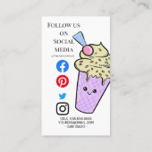 かわいいかわいいケーキ屋喫茶カフェティールーム 名刺 (裏面)