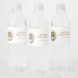 かわいいかわいいゲッコリザードエッグベビーシャワー ペットボトルラベル