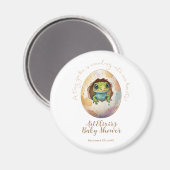 かわいいかわいいゲッコリザードエッグベビーシャワー マグネット (正面/裏面)