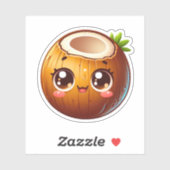 かわいいかわいいココナッツ シール (シート)