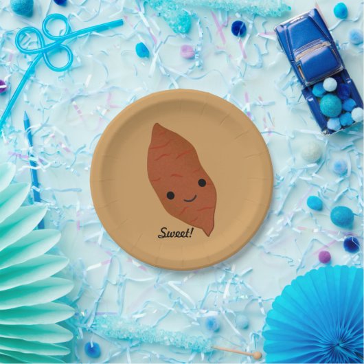 かわいいかわいいサツマイモ ペーパープレート (パーティー)