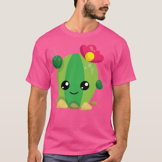 かわいいかわいいサボテン絵文字 Tシャツ (正面)