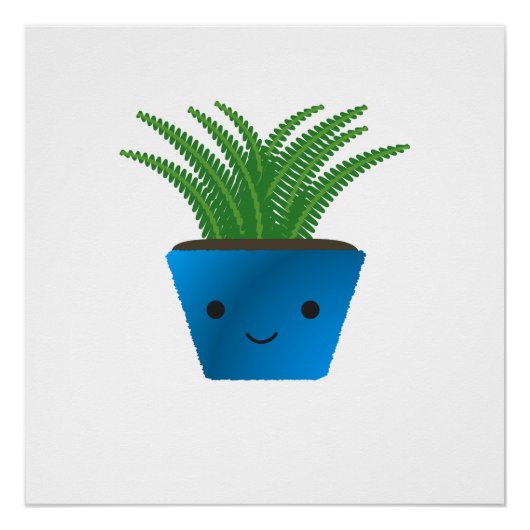 かわいいかわいいシダ ポスター (正面)