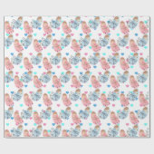 かわいいかわいいシューズ性別でパーティーラップを明かす ラッピングペーパー (フラット)