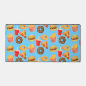 かわいいかわいいジャンクフード デスクマット (正面)