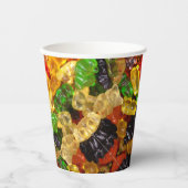 かわいいかわいいスイーツカラフルグミキャンディーベア 紙コップ (正面)