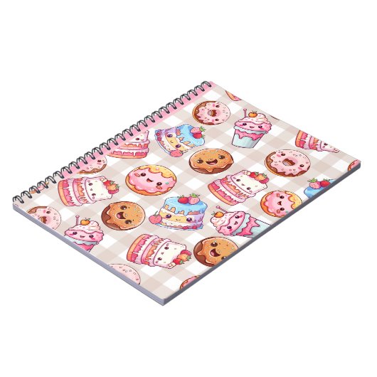 かわいいかわいいスイーツトリートノート ノートブック (左側)