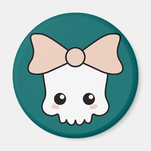 かわいいかわいいスカル マグネット (正面)