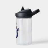 かわいいかわいいスカンクとバブルティーパーソナライズされた ウォーターボトル (左面)