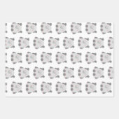 かわいいかわいいスタイルゾウ包み紙 ラッピングペーパーシート (正面2)