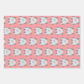 かわいいかわいいスタイルゾウ包み紙 ラッピングペーパーシート (正面)