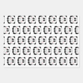 かわいいかわいいスタイルパンダ包装紙 ラッピングペーパーシート (正面2)