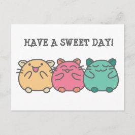 かわいいかわいいスタイルマンガハムスターカスタムズ ポストカード