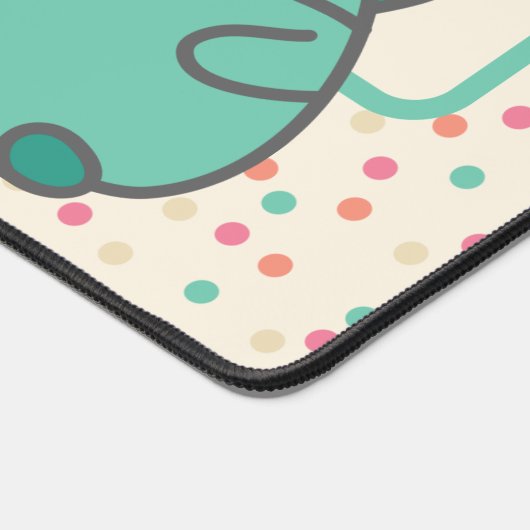 かわいいかわいいスタイルマンガハムスターパーソナライズされた デスクマット (コーナー)