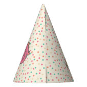 かわいいかわいいスタイルマンガハムスターパーソナライズされた パーティーハット (裏面)