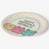 かわいいかわいいスタイルマンガハムスターパーソナライズされた ペーパープレート (アングル)