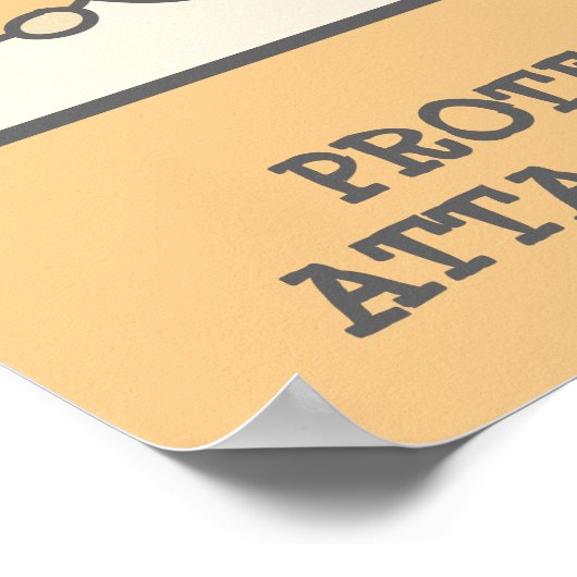 かわいいかわいいスタイルマンガハムスターパーソナライズされた ポスター (角)