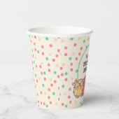 かわいいかわいいスタイルマンガハムスターパーソナライズされた 紙コップ (右)