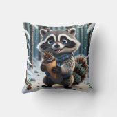 かわいいかわいいスタイルラクーンとパインクリームコーン クッション (裏面)