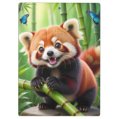 かわいいかわいいスタイルレッドパンダインザバンブーフォレスト クリップボード (裏面)