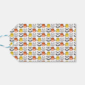 かわいいかわいいスタイル動物ゾウの贈り物ラベル ギフトタグ (裏面横)