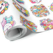 かわいいかわいいスタンプがかわいい ラッピングペーパー (ロールコーナー)