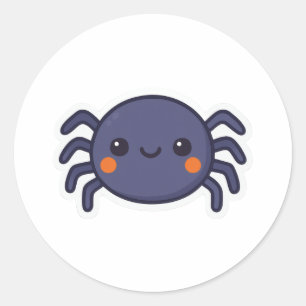 かわいいかわいいスパイダー ラウンドシール
