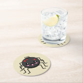 かわいいかわいいスパイダー ラウンドペーパーコースター (インサイチュ)