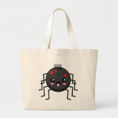 かわいいかわいいスパイダー ラージトートバッグ (正面)