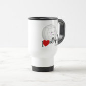 かわいいかわいいスポーツガールズ「私はバレーボールが大好き」 トラベルマグ (正面右)