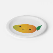 かわいいかわいいスマイルマンゴー ペーパープレート (アングル)