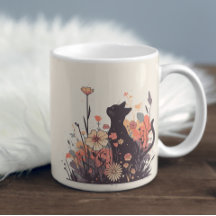 かわいいかわいいズキャットと花だらけの野