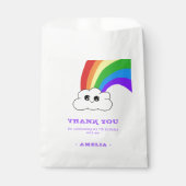 かわいいかわいいズクラウドレインボーキッズ誕生日 フェイバーバッグ (正面)