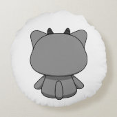 かわいいかわいいズデーモンキャット ラウンドクッション (裏面)